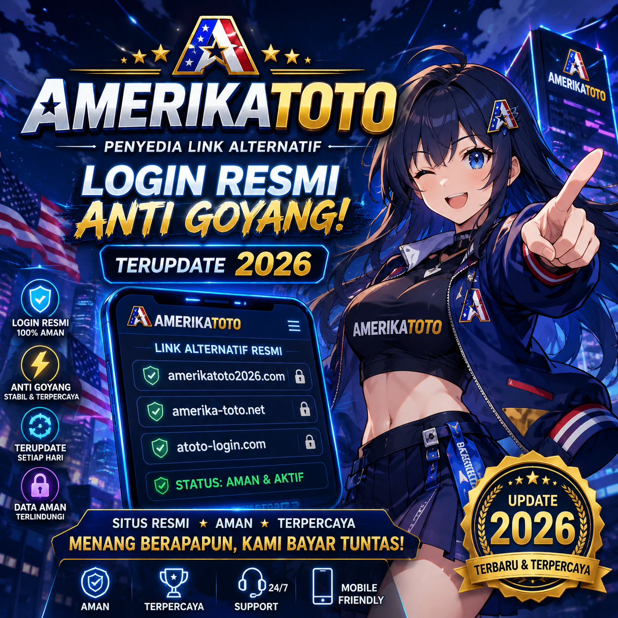 Lagi Cari Alternatif AMERIKATOTO? Disini Tempatnya! Portal Login Akses Resmi Amerika Toto Anti Goyang